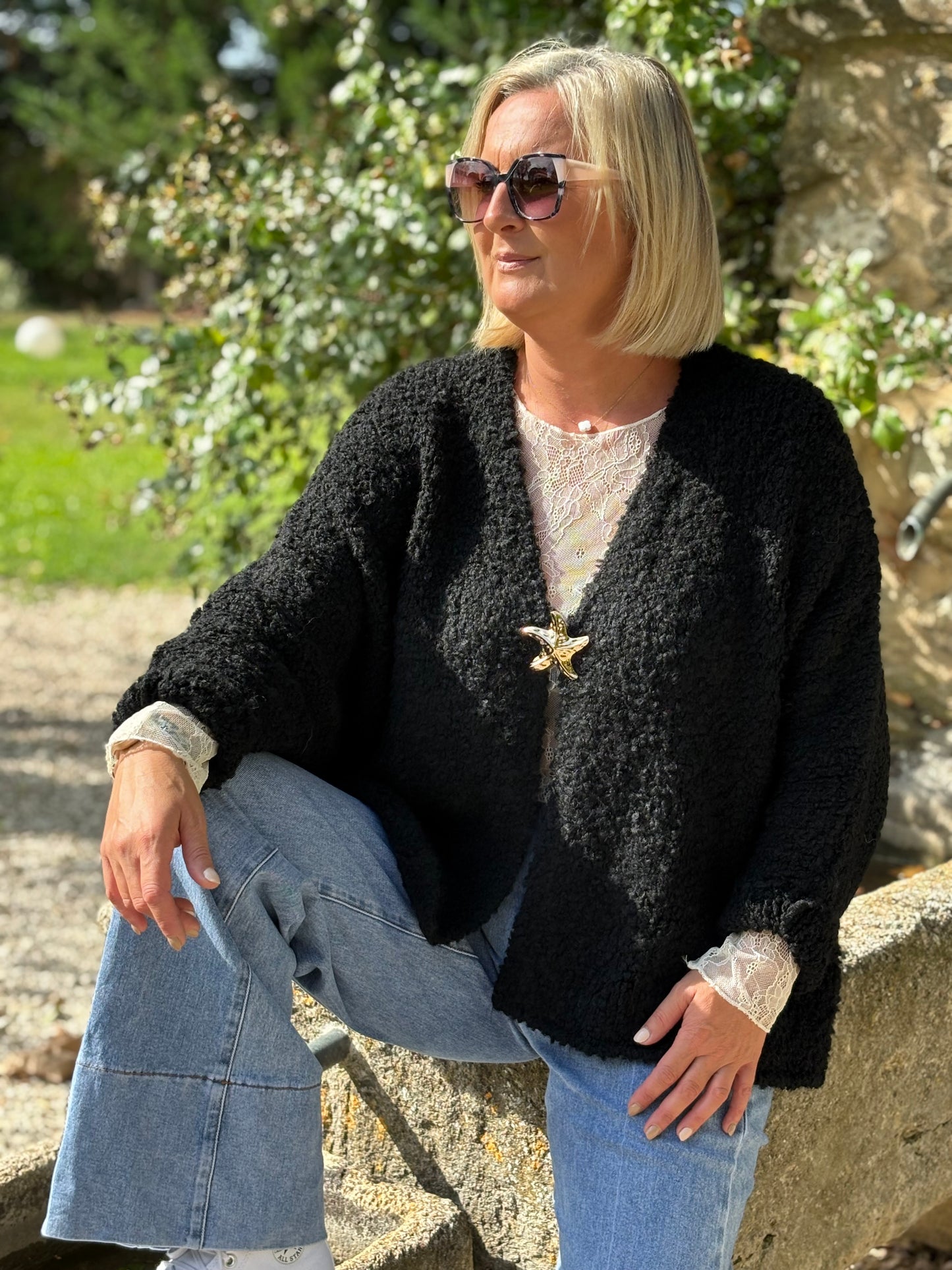 GILET ETOILE DE MER NOIR