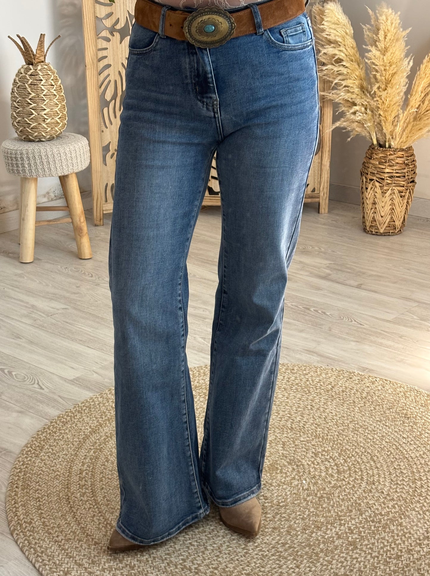 JEANS BOOTCUT BLEU