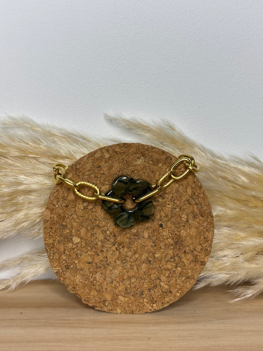 BRACELET GROSSE MAILLE LEO