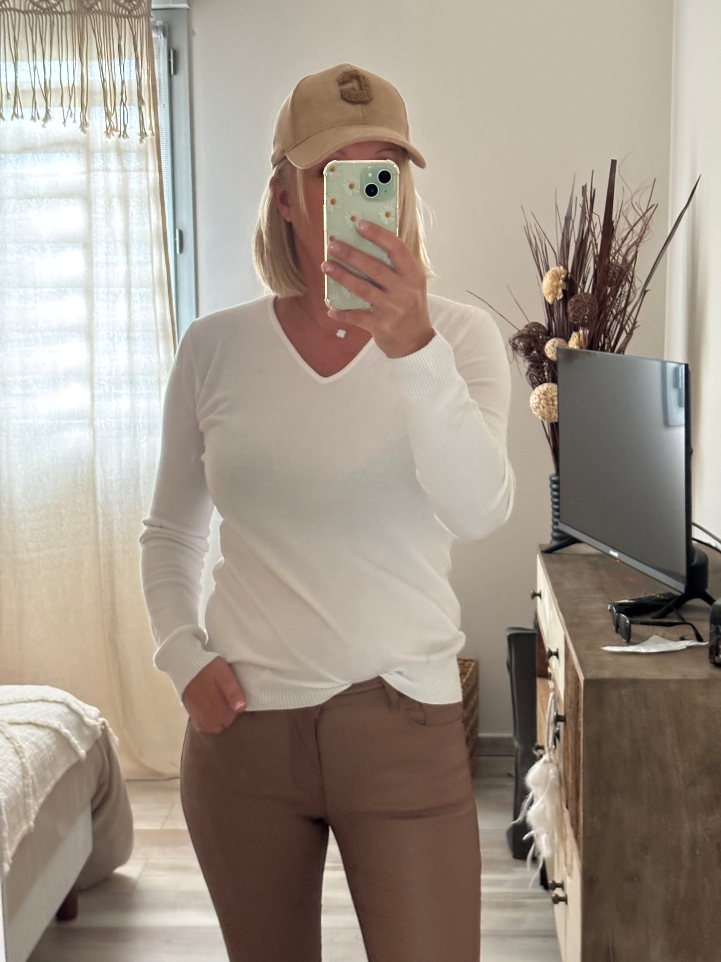 CASQUETTE SUEDINE BEIGE