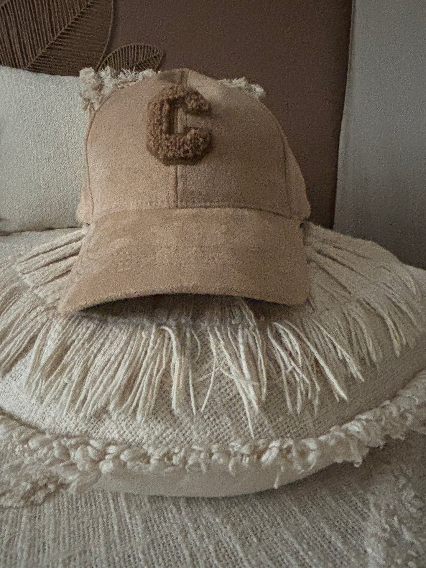 CASQUETTE SUEDINE BEIGE
