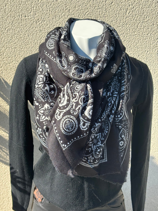 ECHARPE BANDANA NOIRE