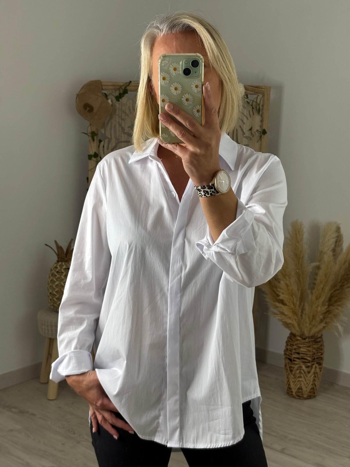 CHEMISE LONGUE BLANCHE
