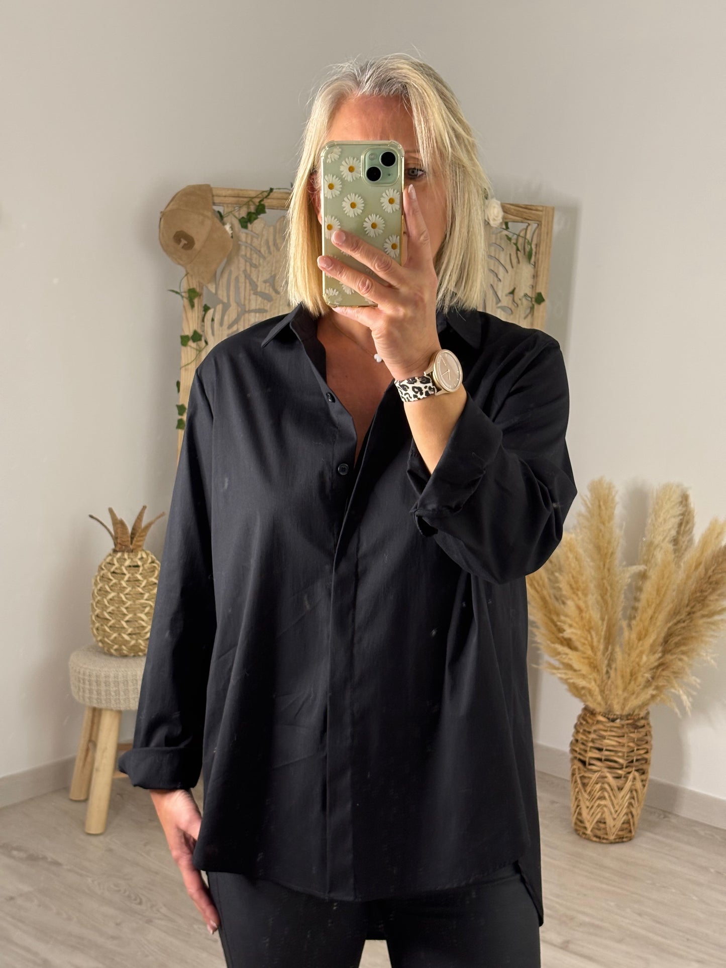 CHEMISE LONGUE NOIRE