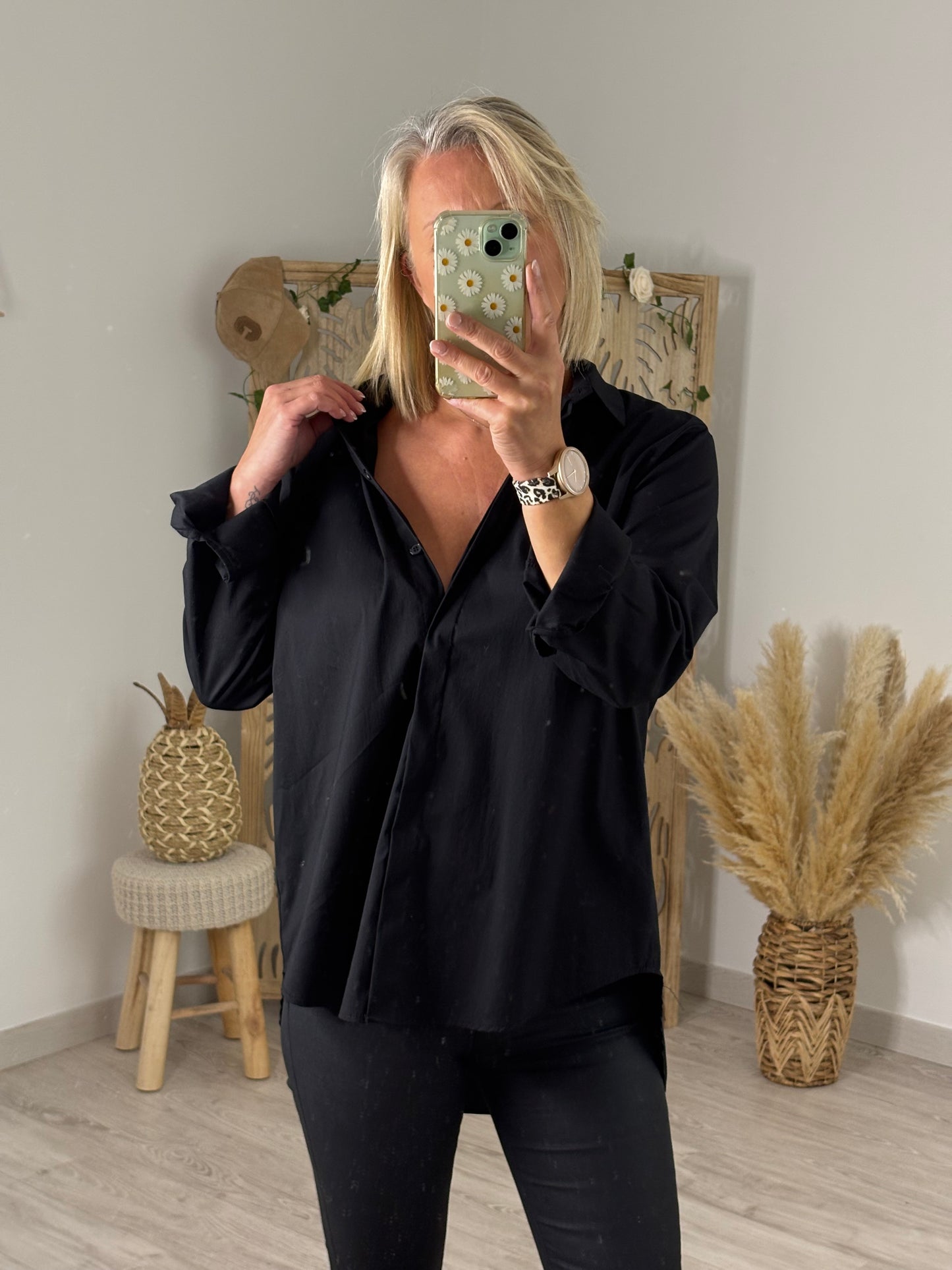 CHEMISE LONGUE NOIRE