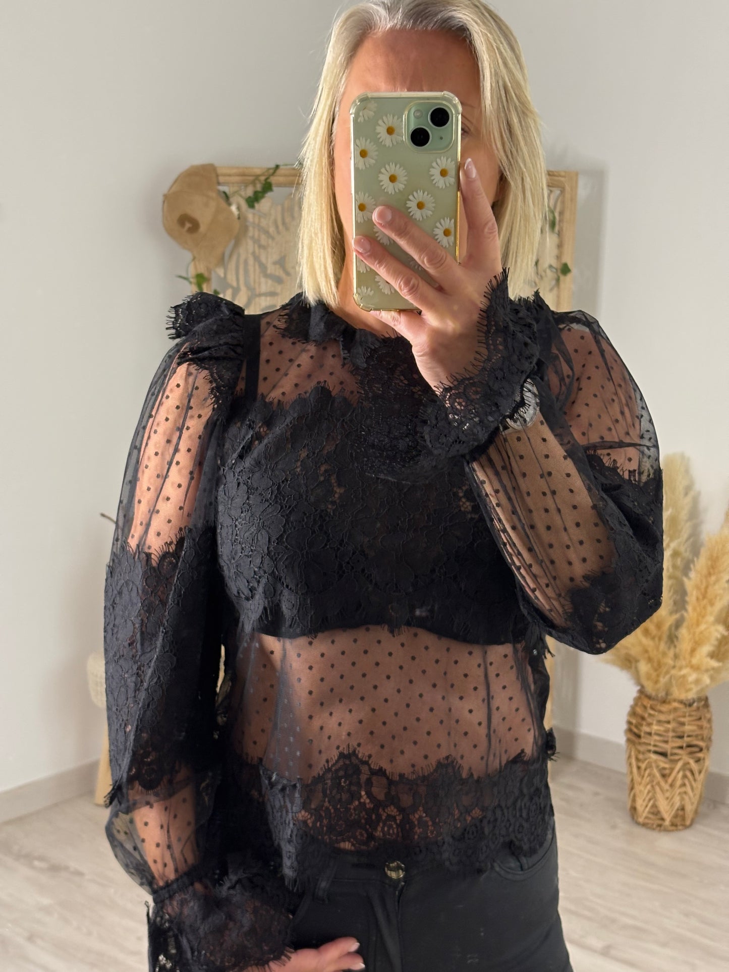 TUNIQUE DENTELLE PLUMETIS