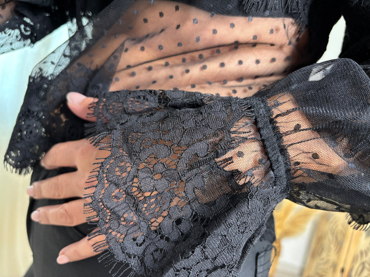 TUNIQUE DENTELLE PLUMETIS