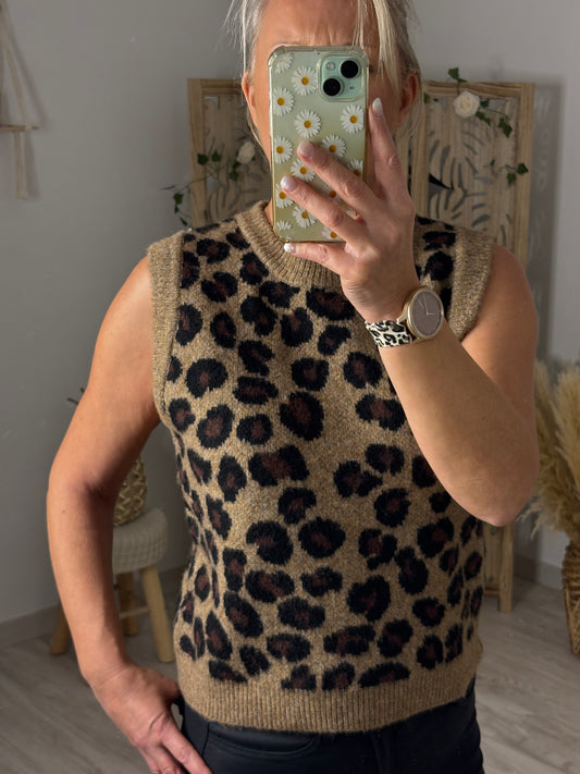 PULL SANS MANCHES LEO