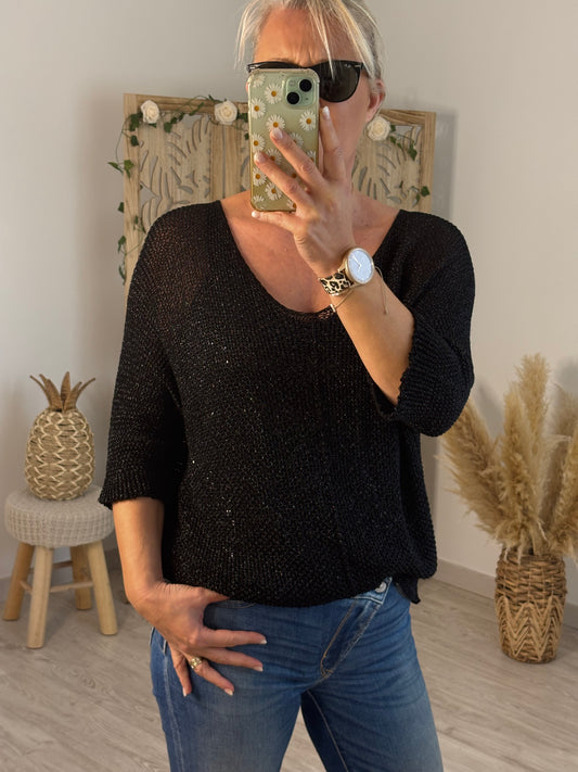 PULL LUREX NOIR