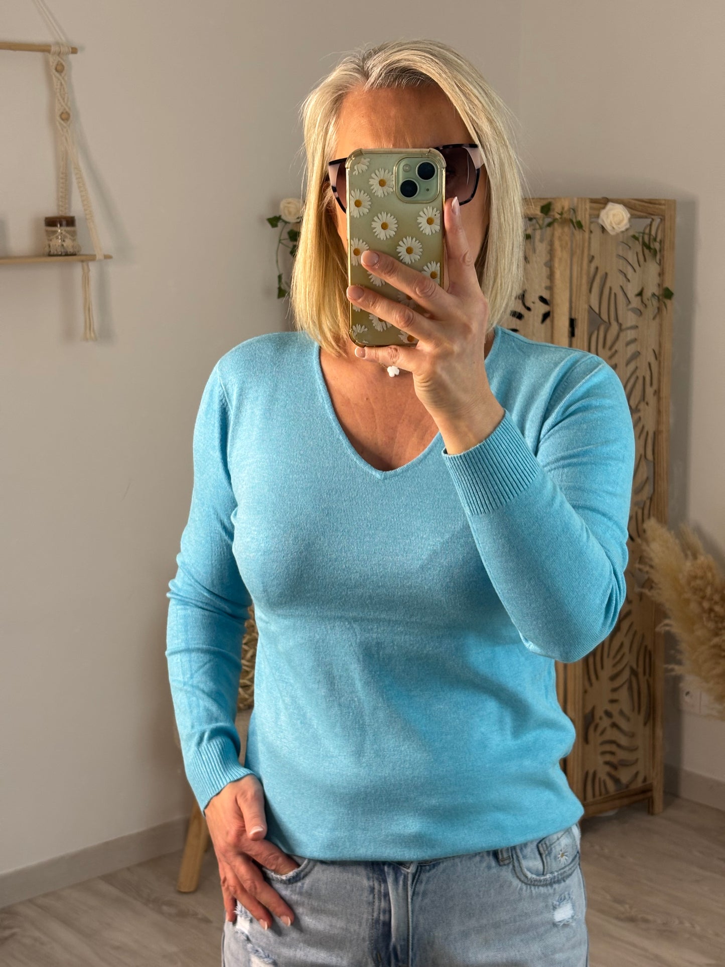 PULL DAMOD TURQUOISE