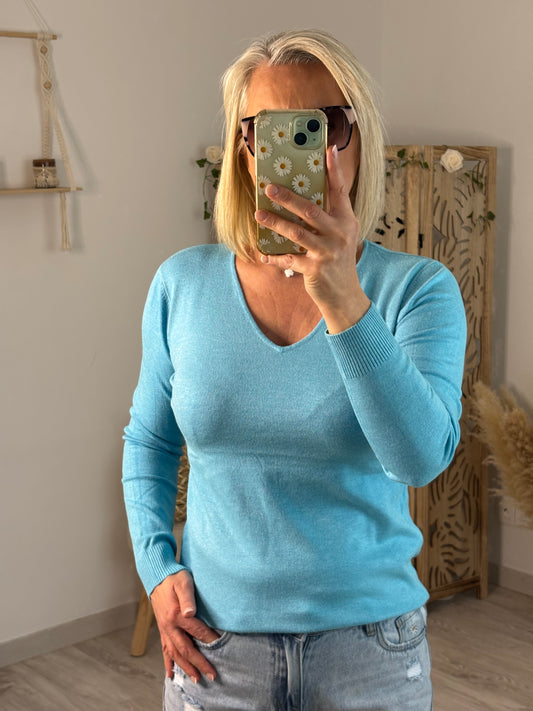 PULL DAMOD TURQUOISE