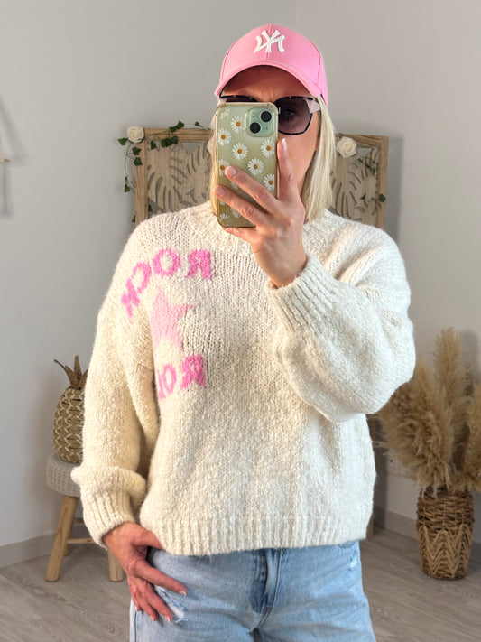 PULL ROCK ECRU/ROSE