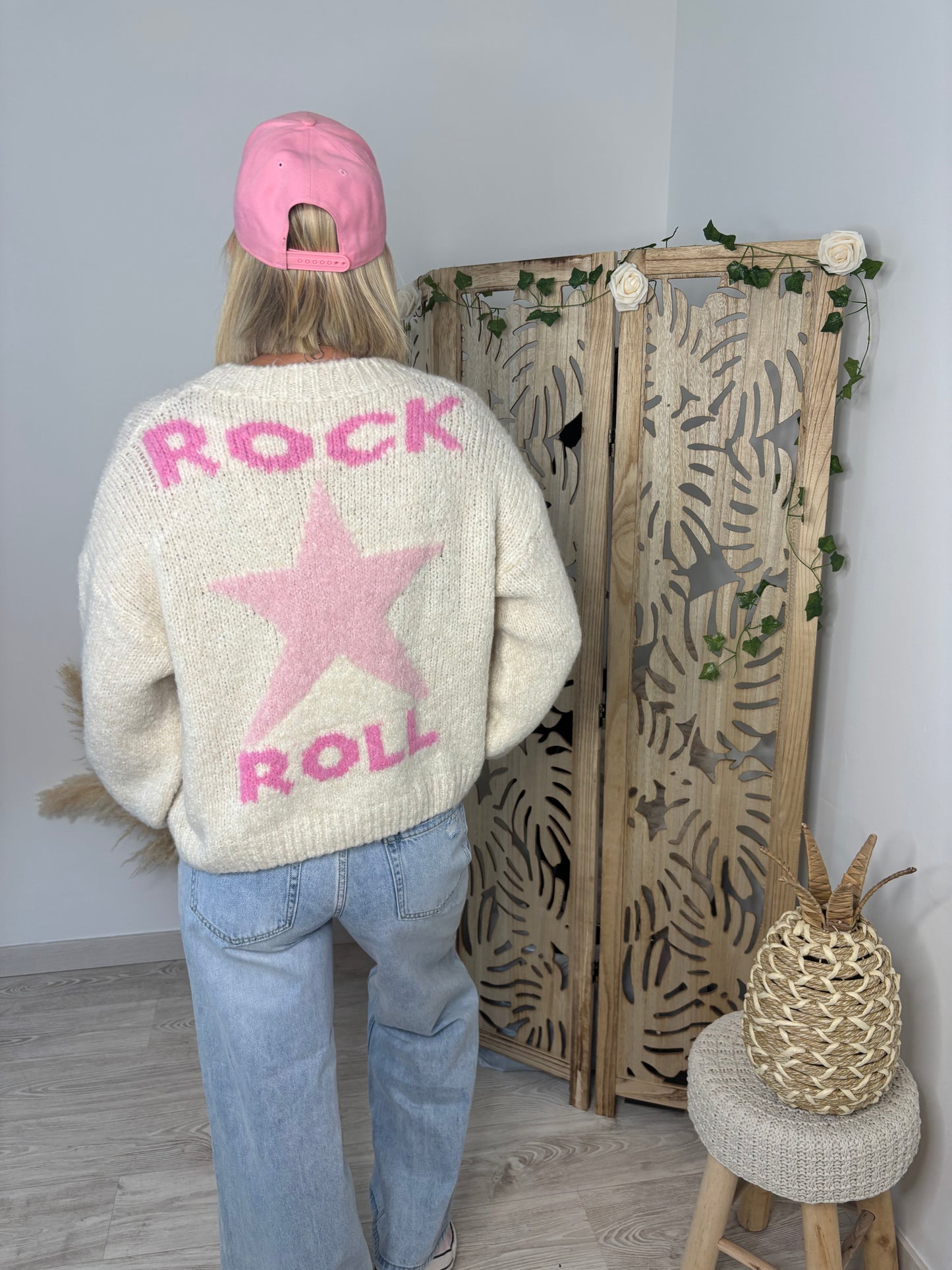 PULL ROCK ECRU/ROSE