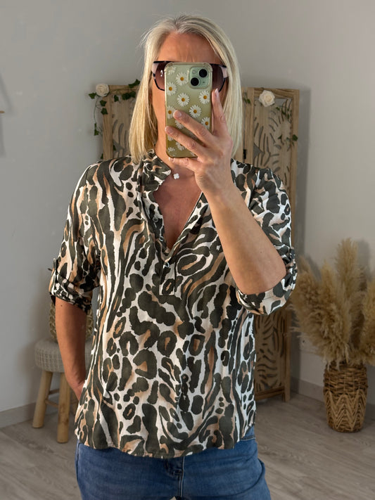 BLOUSE LEO KAKI
