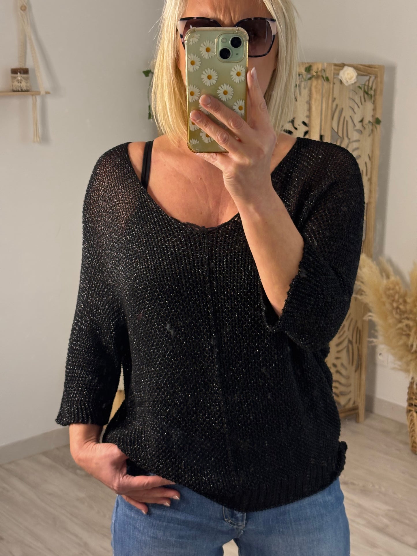 PULL LUREX NOIR