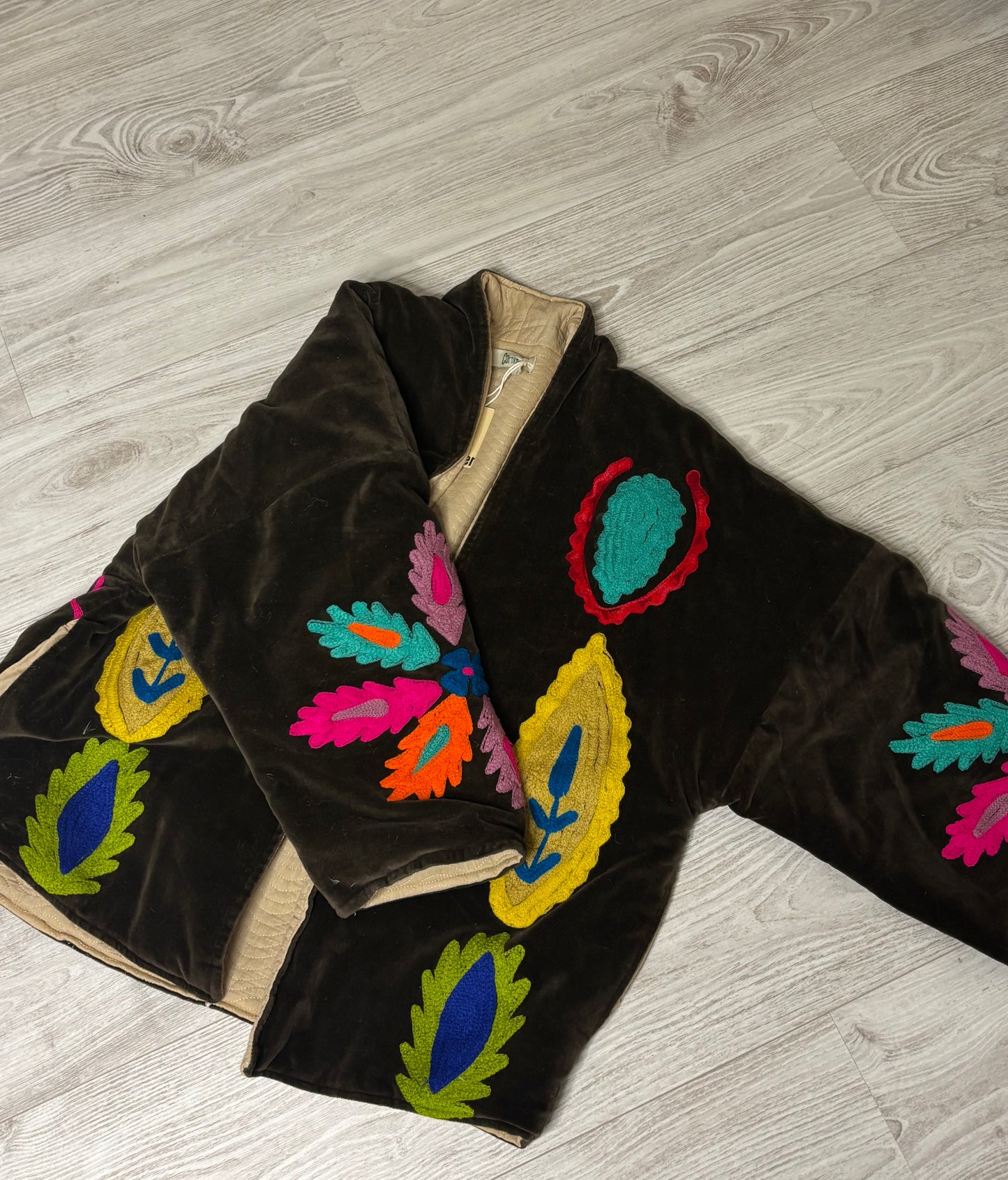 VESTE BOHO CHOCOLAT