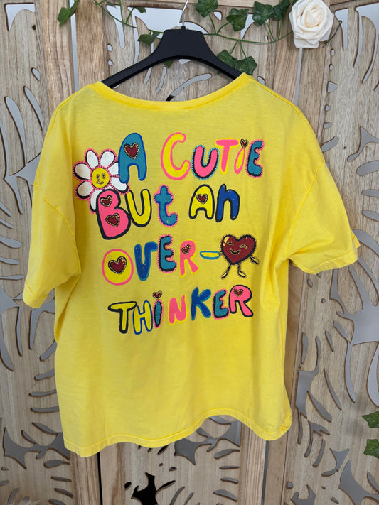 T SHIRT AMORE JAUNE