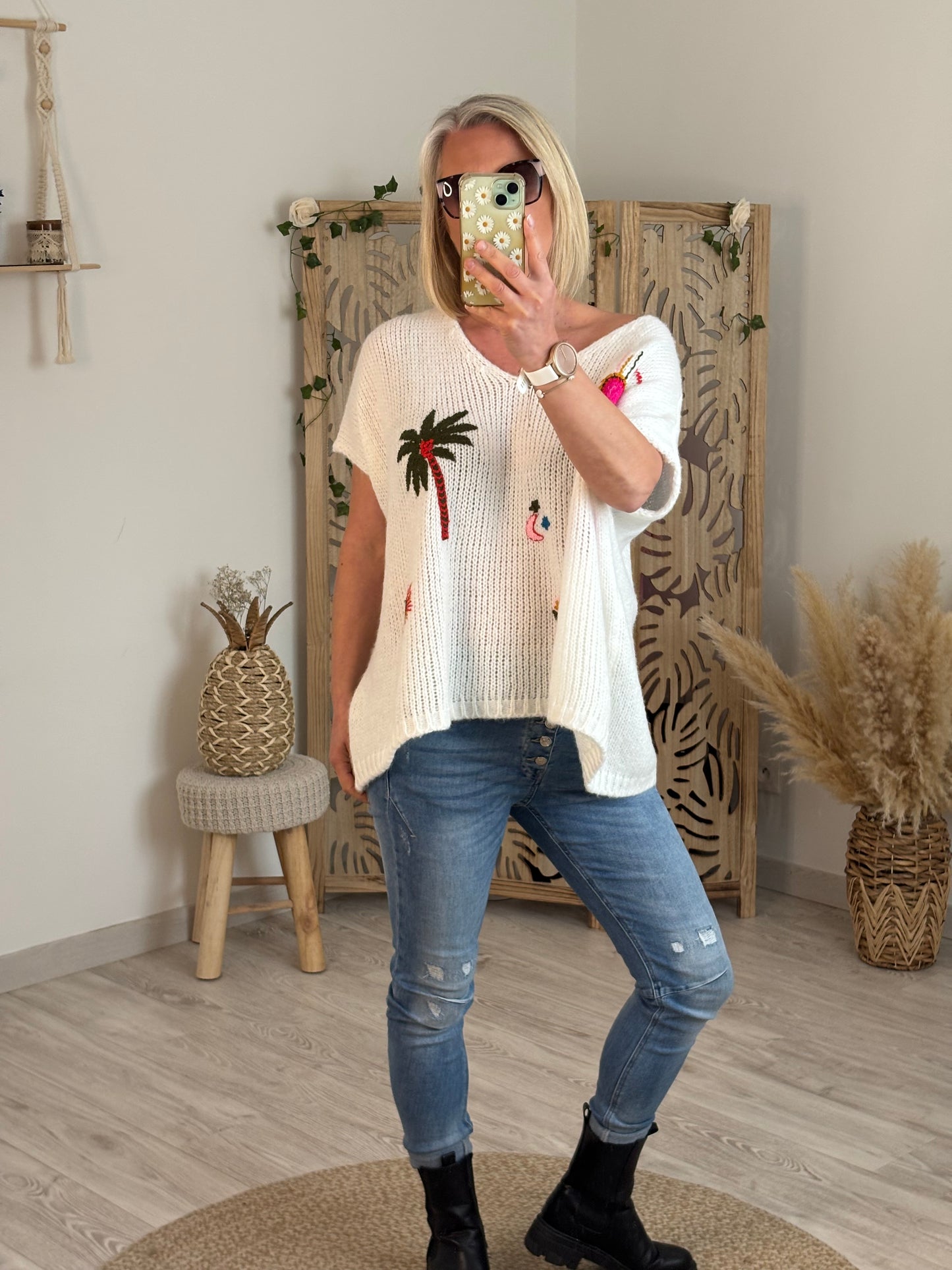 PULL S/MANCHES OVERSIZE ECRU