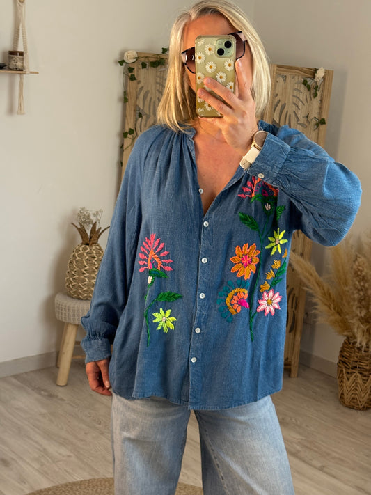 CHEMISE SOVY BLEU FONCE