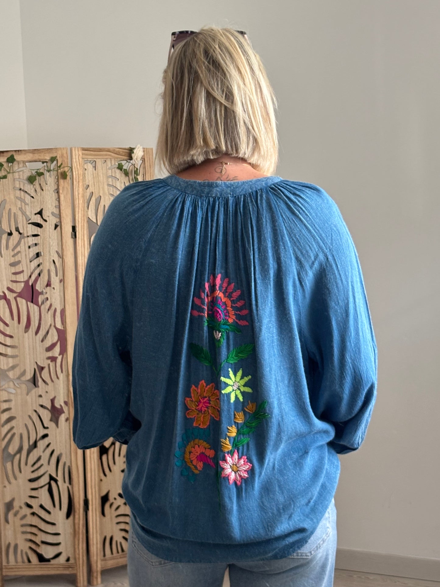 CHEMISE SOVY BLEU FONCE