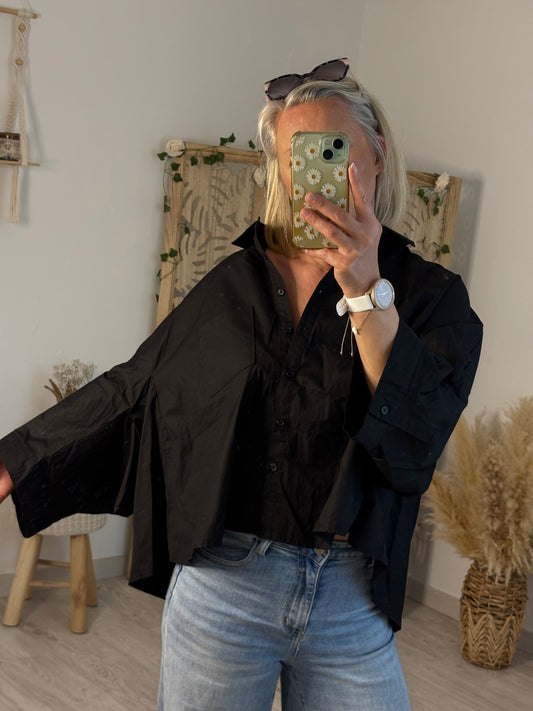 CHEMISE COURTE NOIRE