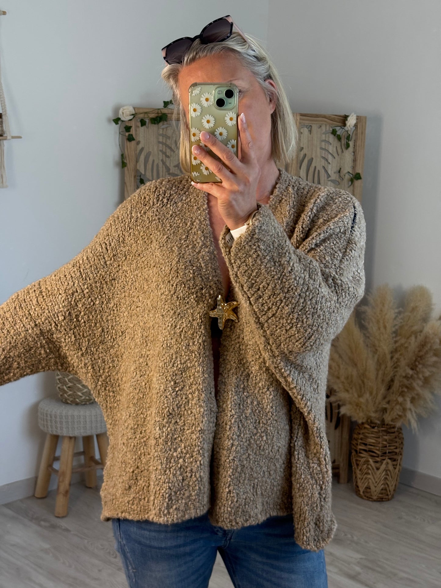 GILET ETOILE DE MER TAUPE