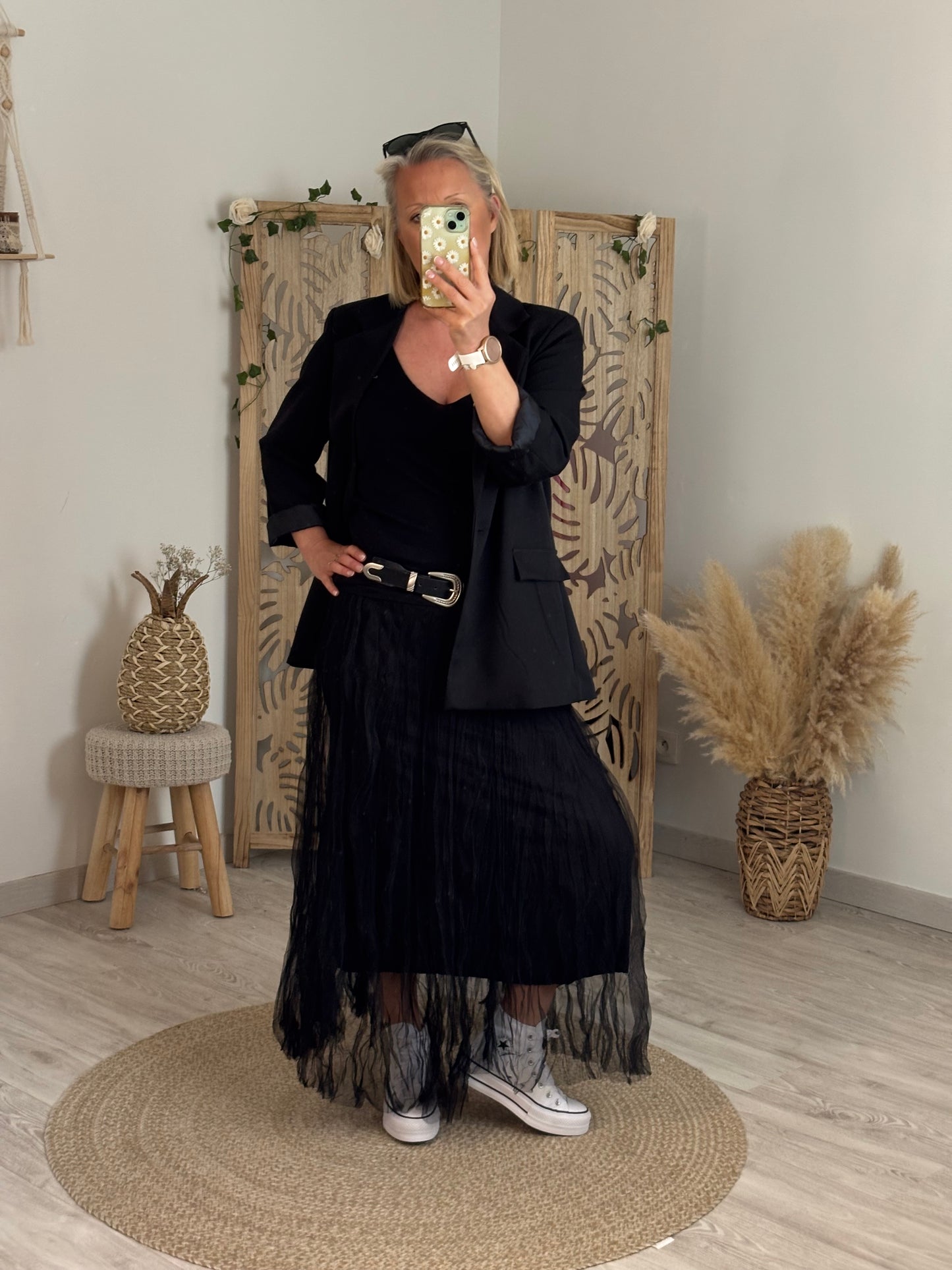 JUPE LONGUE NOIRE TULLE