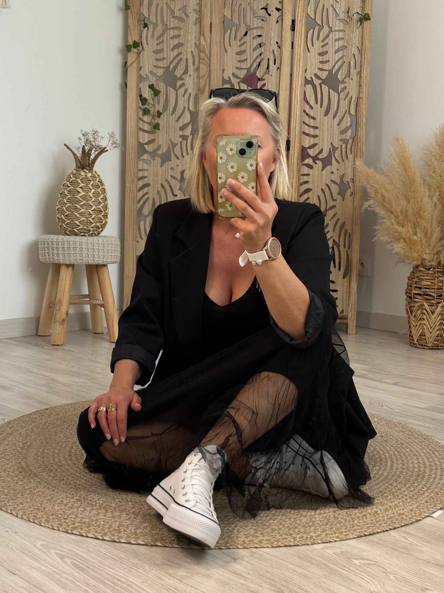 JUPE LONGUE NOIRE TULLE