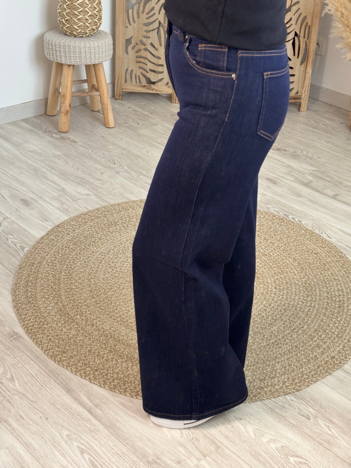 JEANS WIDE LEG BRUT