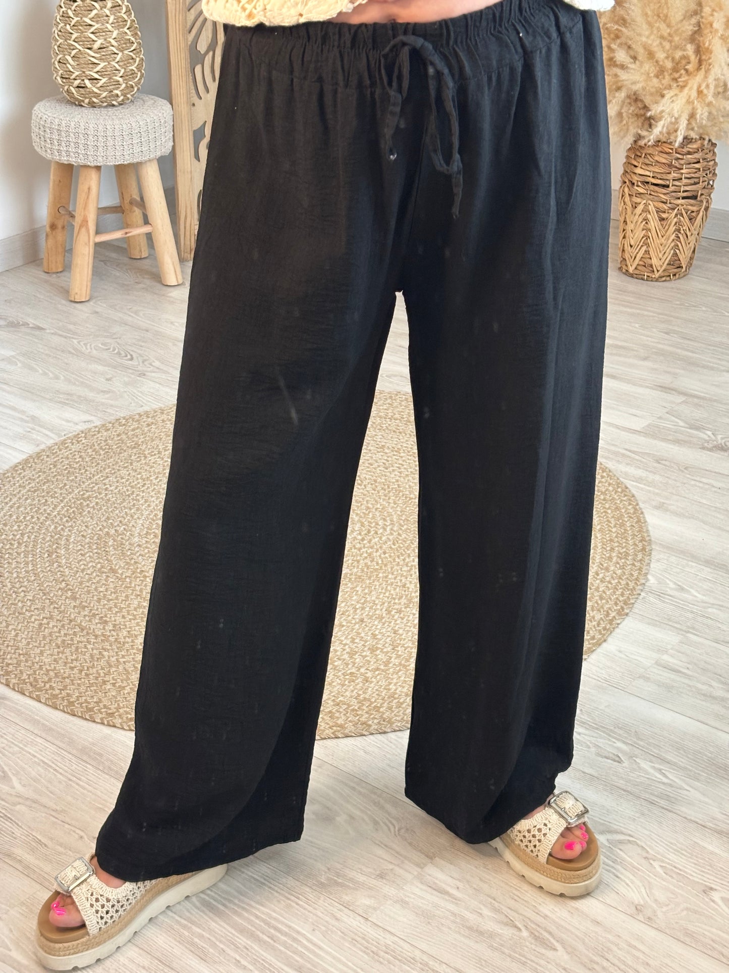 PANTALON LARGE NOIR
