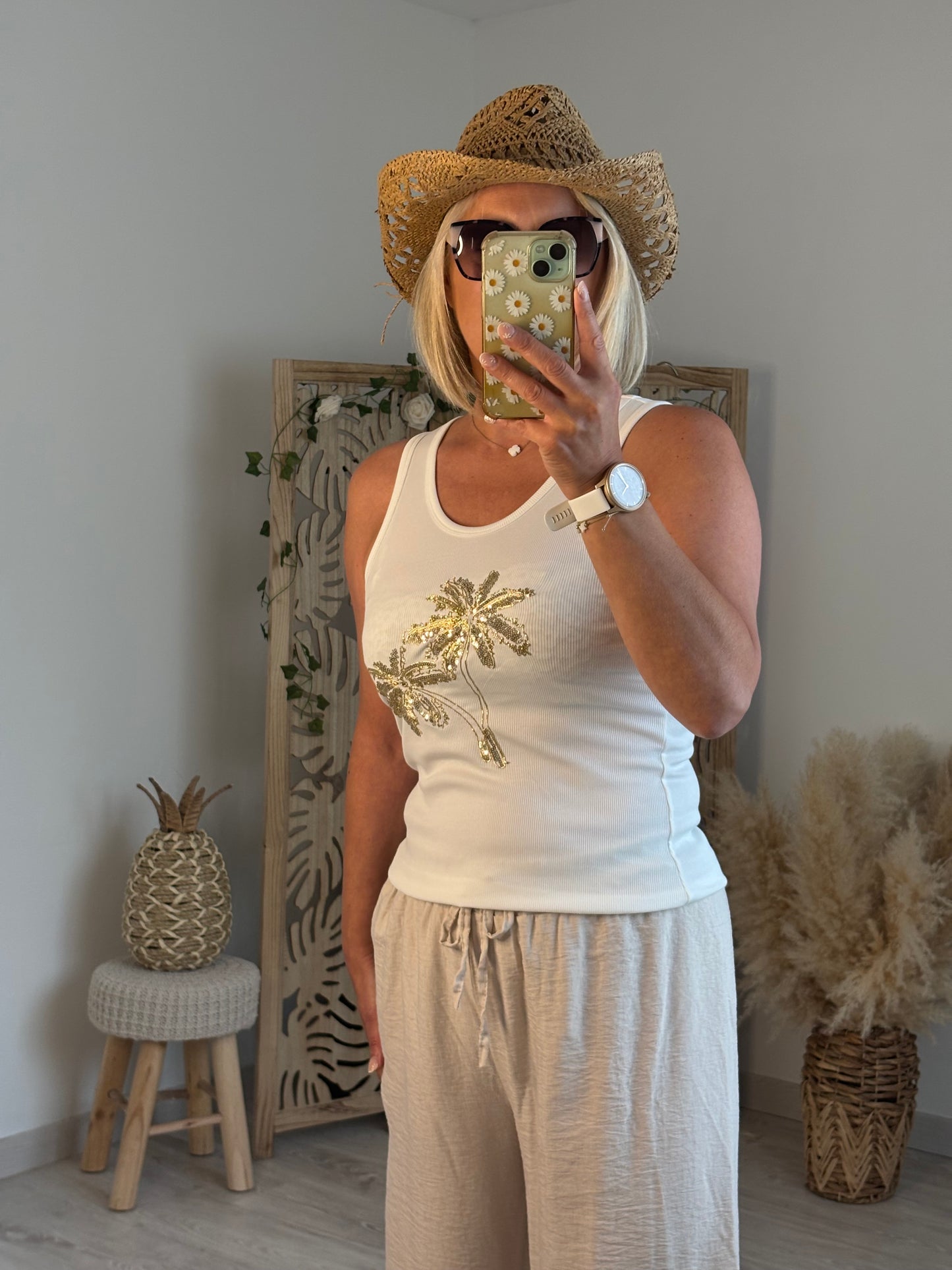 TOP PALMIER DORE