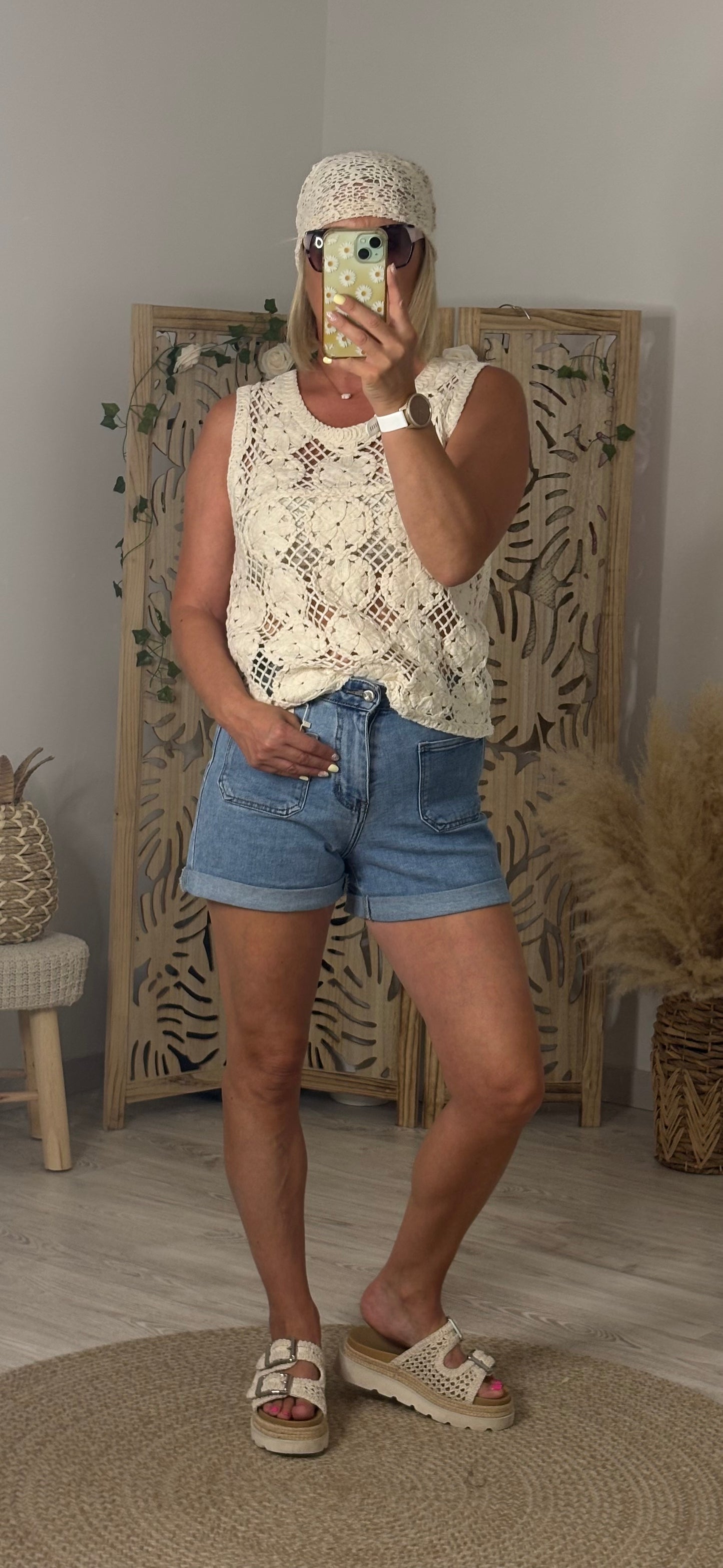 TOP CROCHET BEIGE
