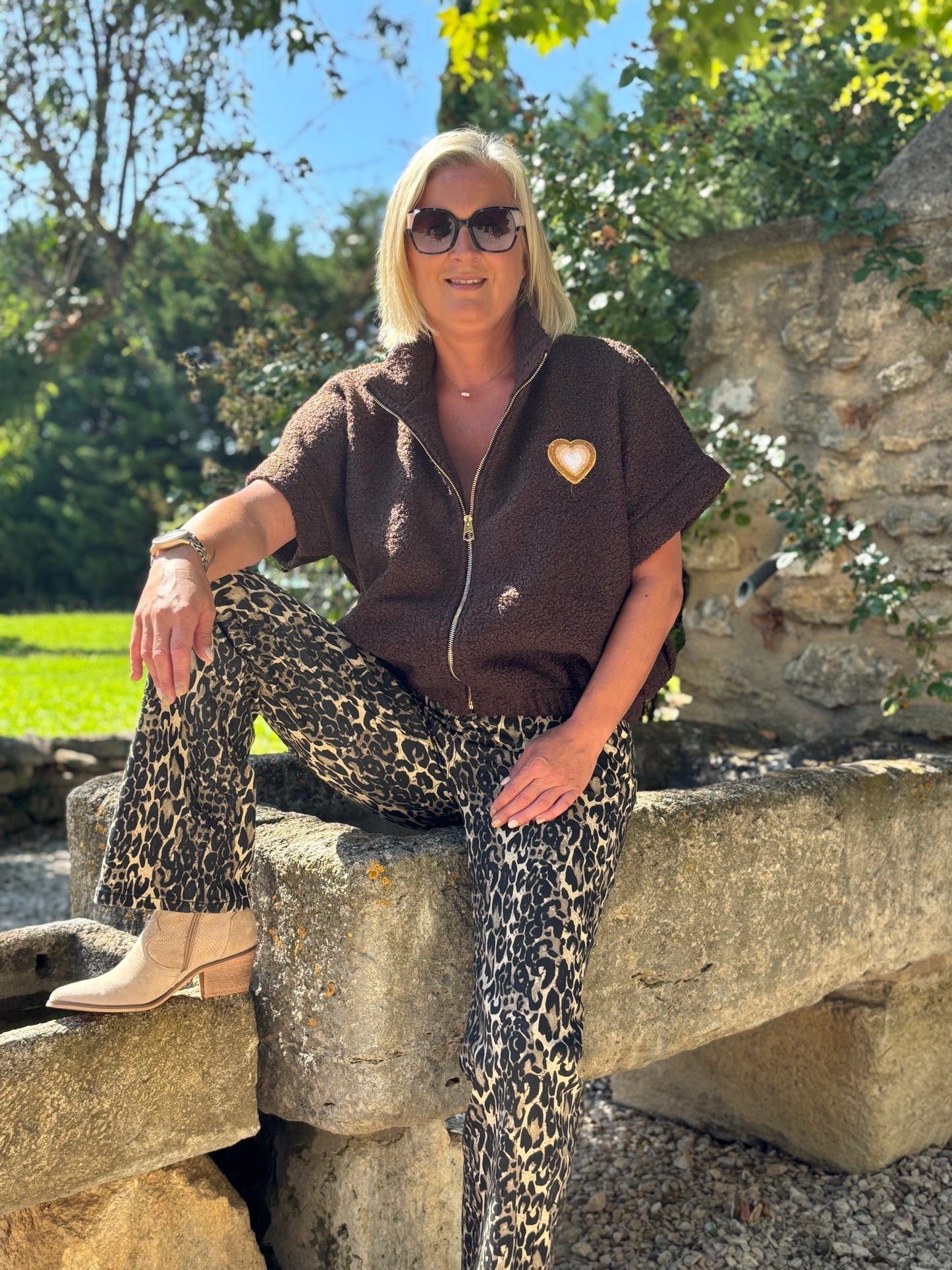 VESTE COEUR CHOCOLAT