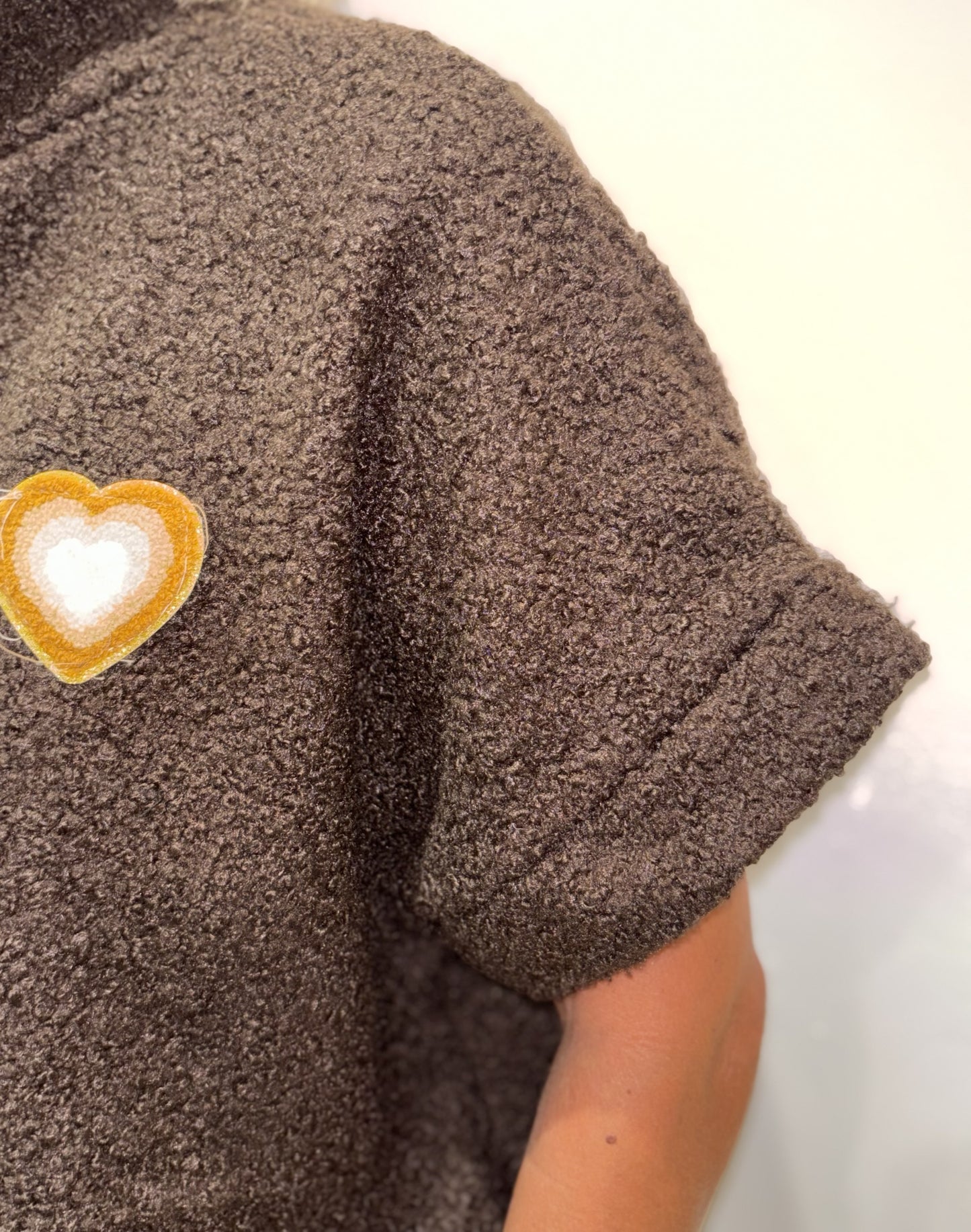 VESTE COEUR CHOCOLAT