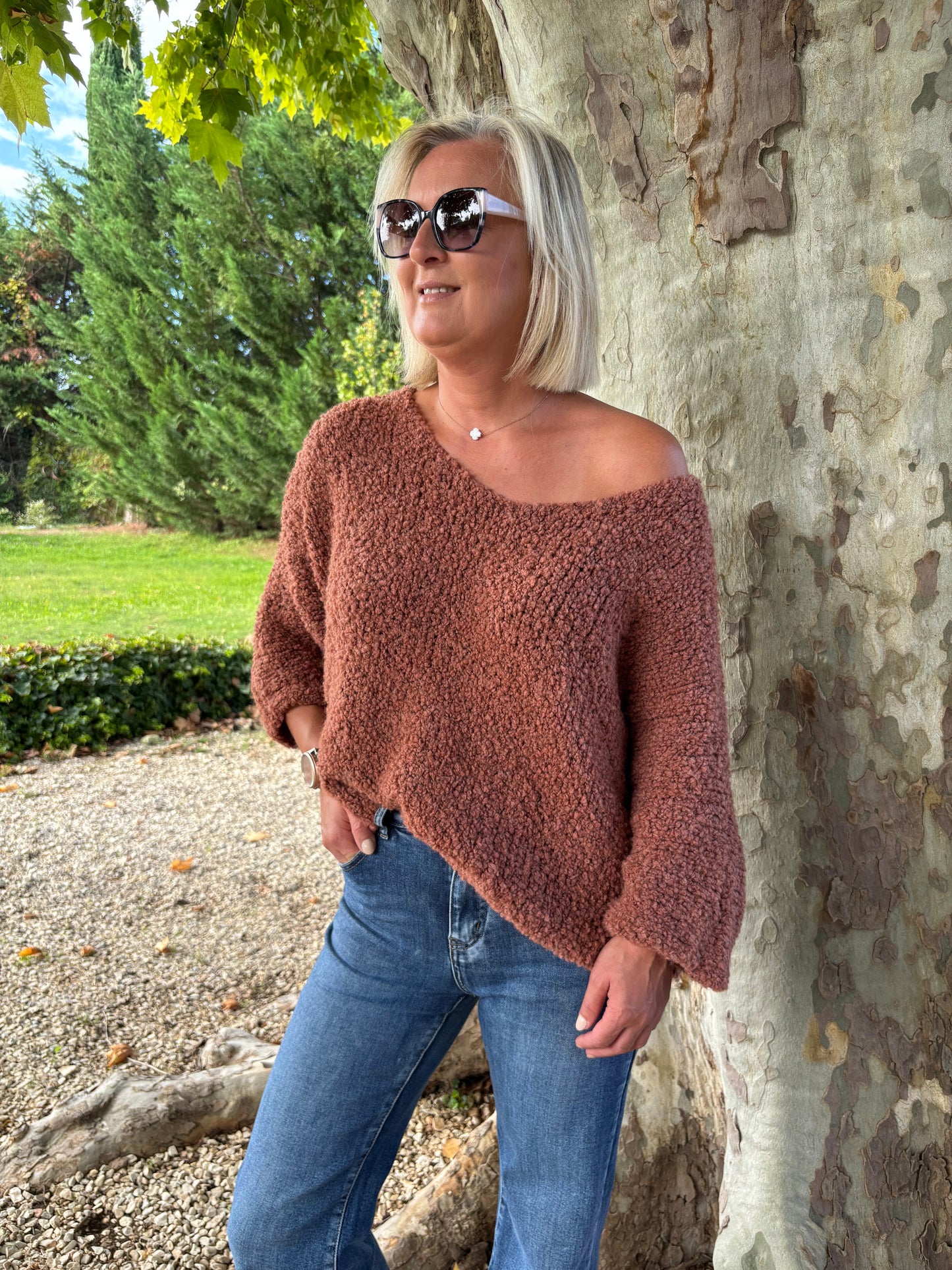 PULL BOUCLETTE ROUILLE