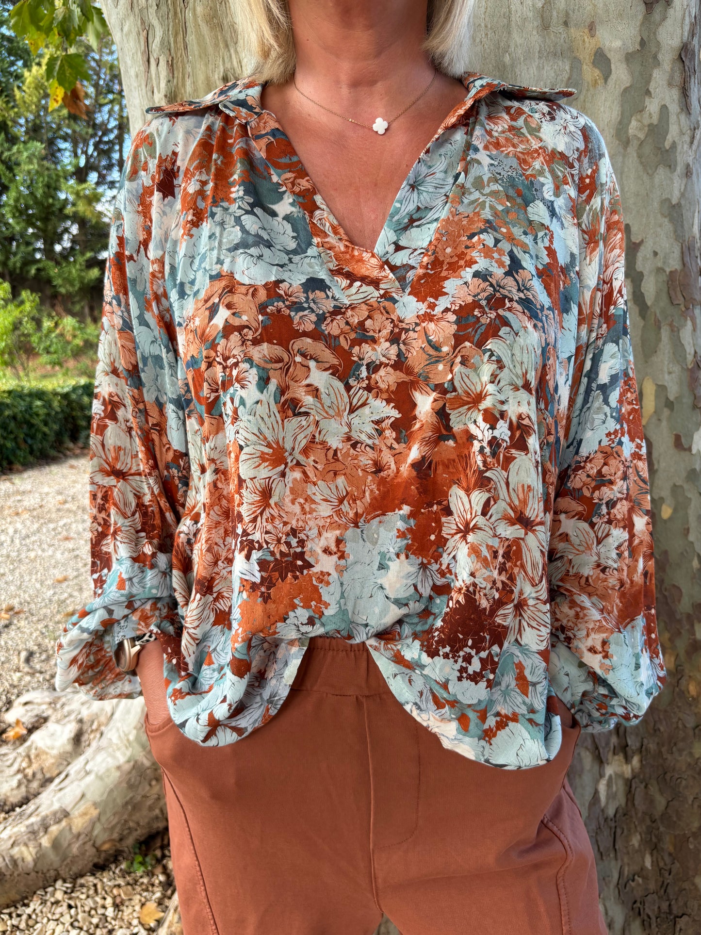 BLOUSE FLORALE
