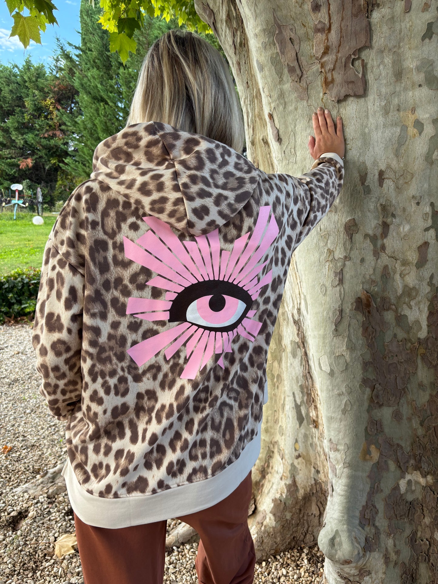 SWEAT CAPUCHE LEO CAMEL