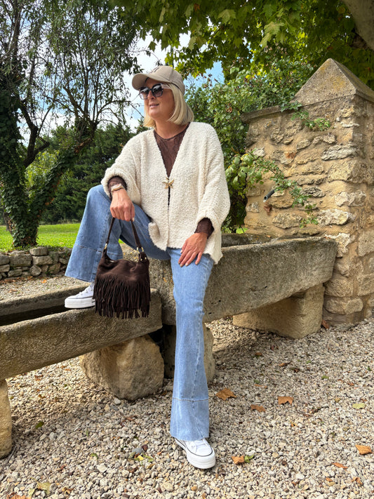 GILET ETOILE DE MER ECRU