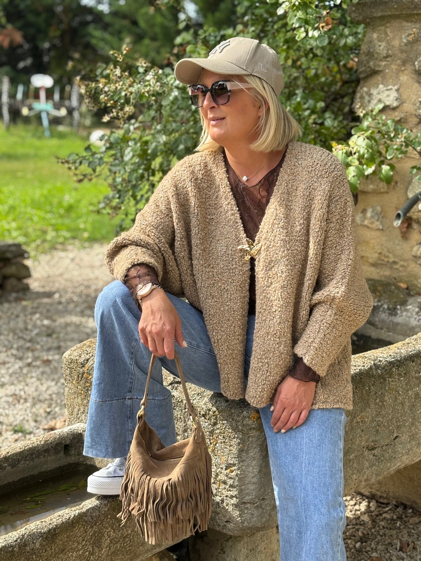 GILET ETOILE DE MER TAUPE