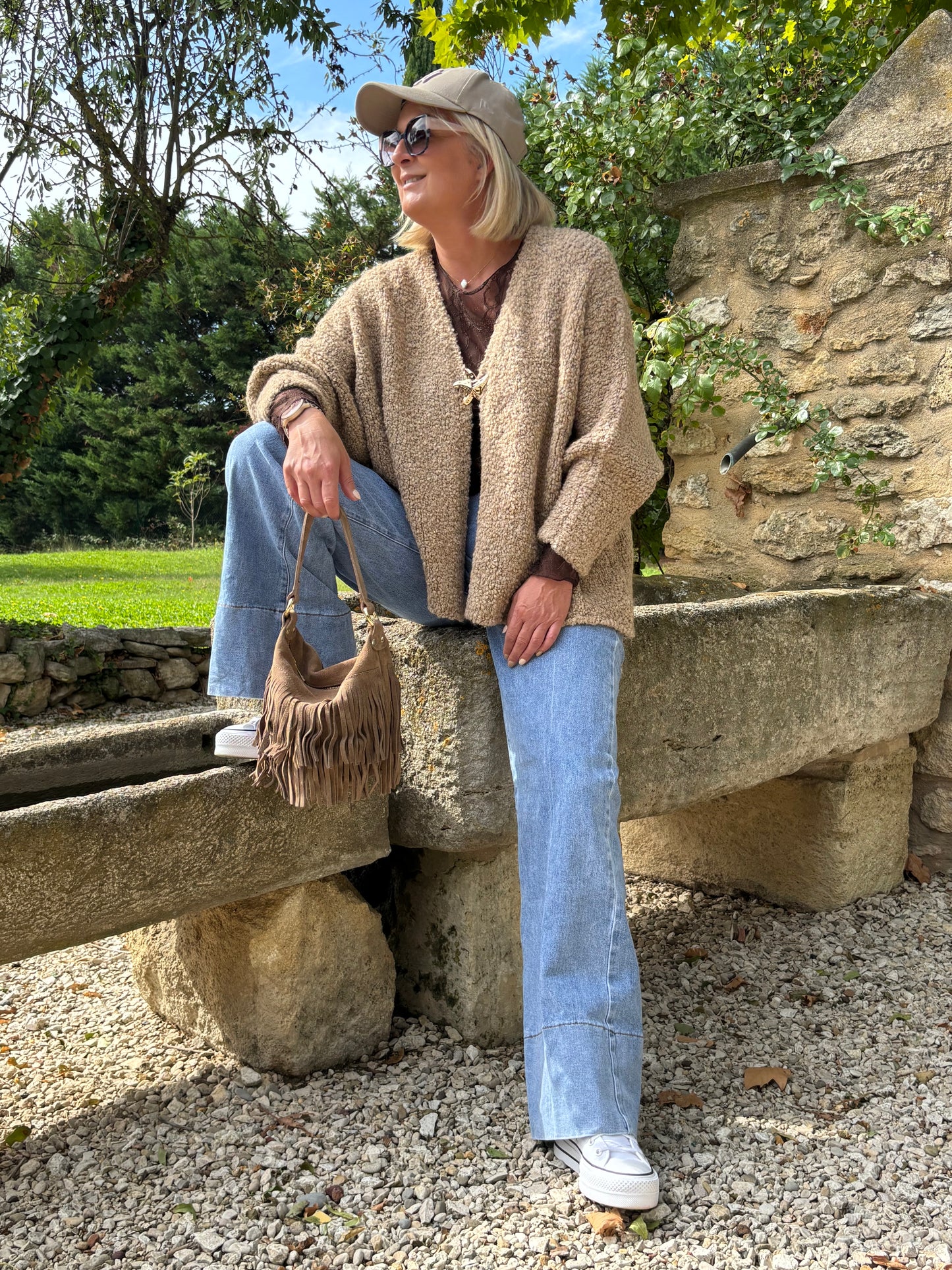 GILET ETOILE DE MER TAUPE