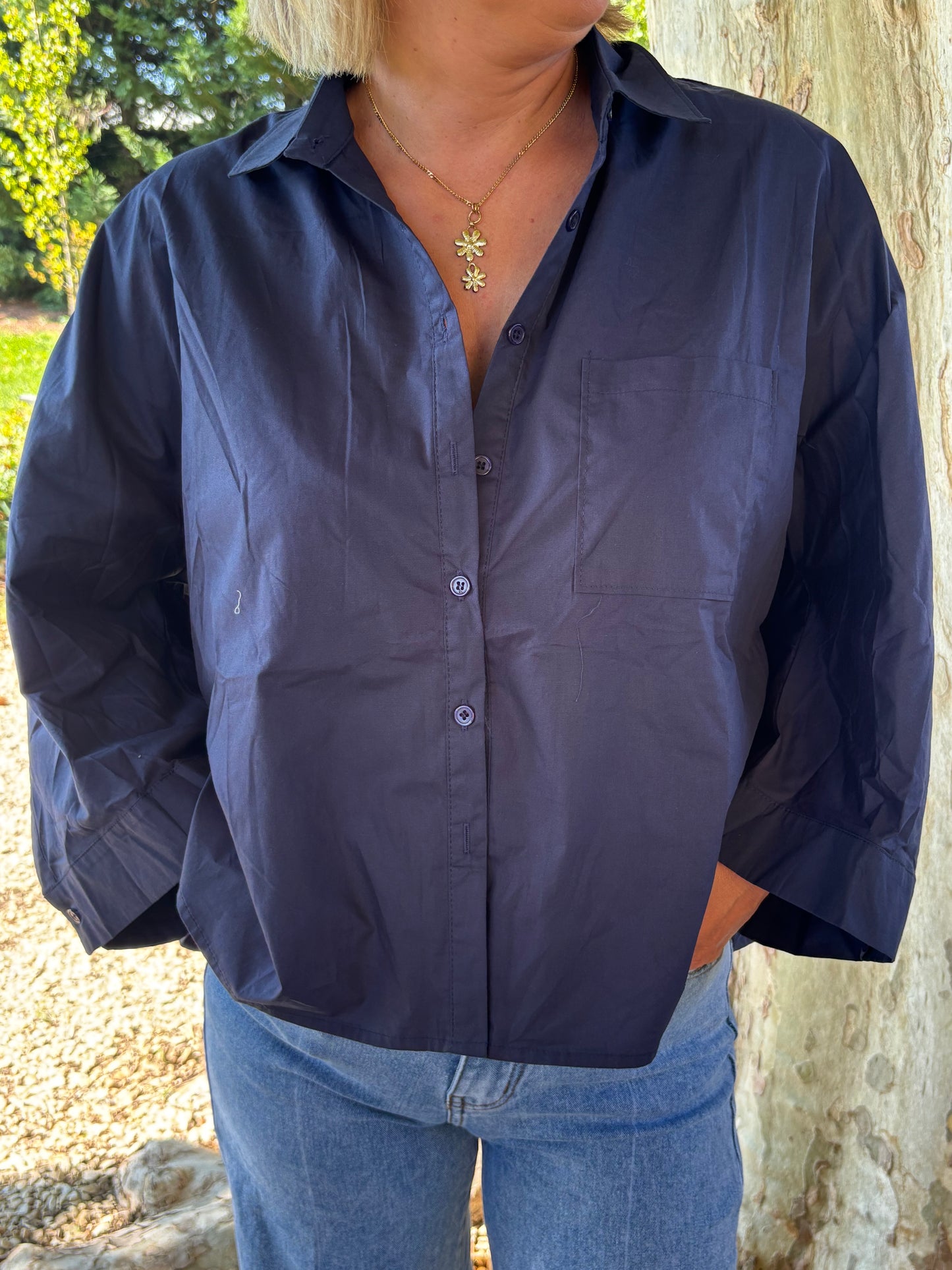 CHEMISE BLEU MARINE