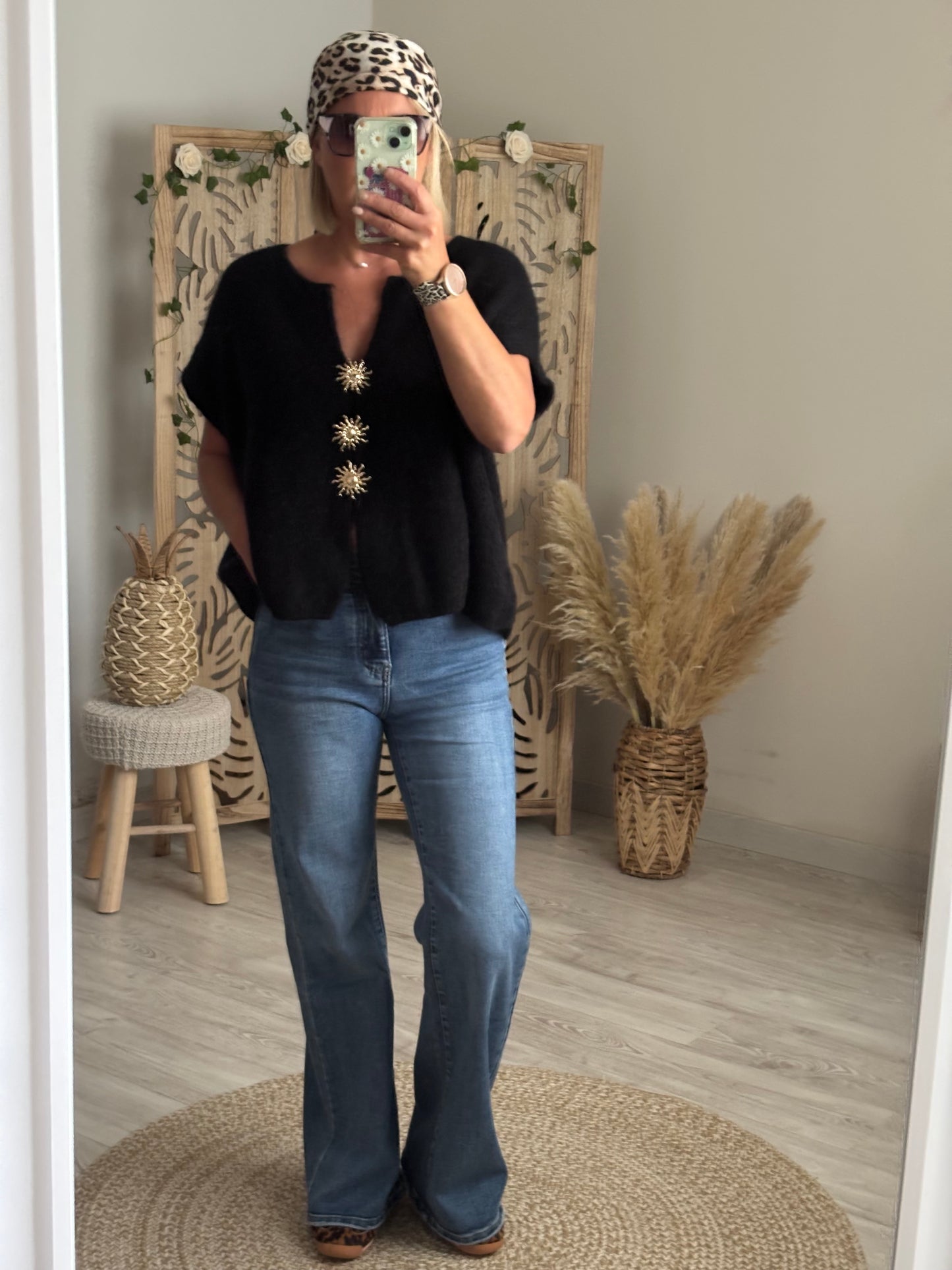 GILET MANCHES COURTES NOIR