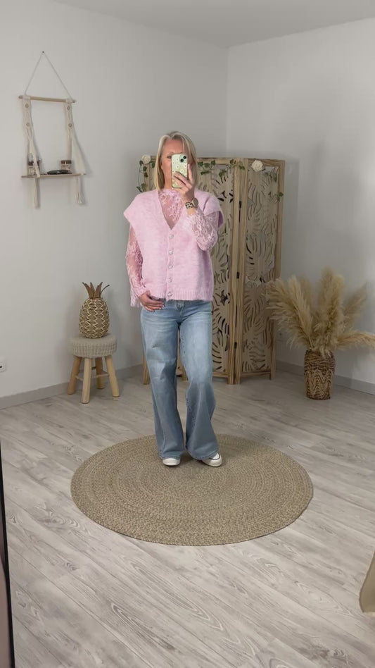 SOUS TOP DENTELLE PINK